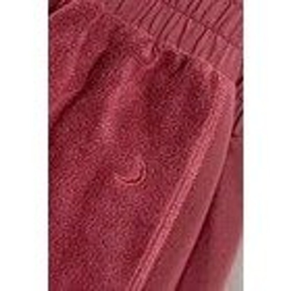 ZYIA ACTIVE Burgundy‎ Velour Jogger Sweatpants Womens XL Zipper Pockets Cozy - Picture 9 of 9
